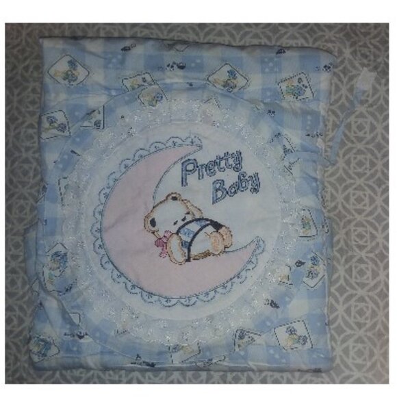 Baby receiving blanket, swaddle, cotton, quilted - Picture 1 of 3
